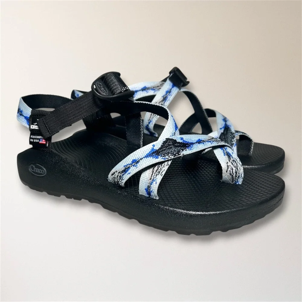 Chaco Z/2 National Park Glacier Hiking Blue Sandals Men's 10 Travel Outdoor